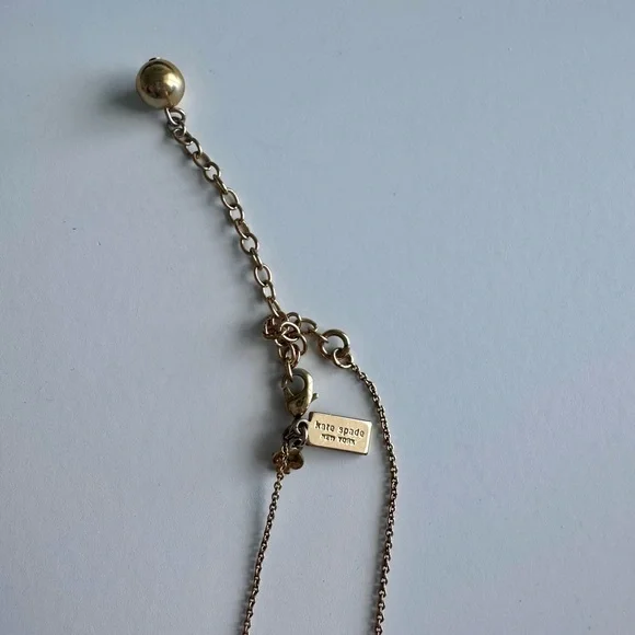 Kate Spade Gold 'Mrs' Necklace - Picture 4 of 4